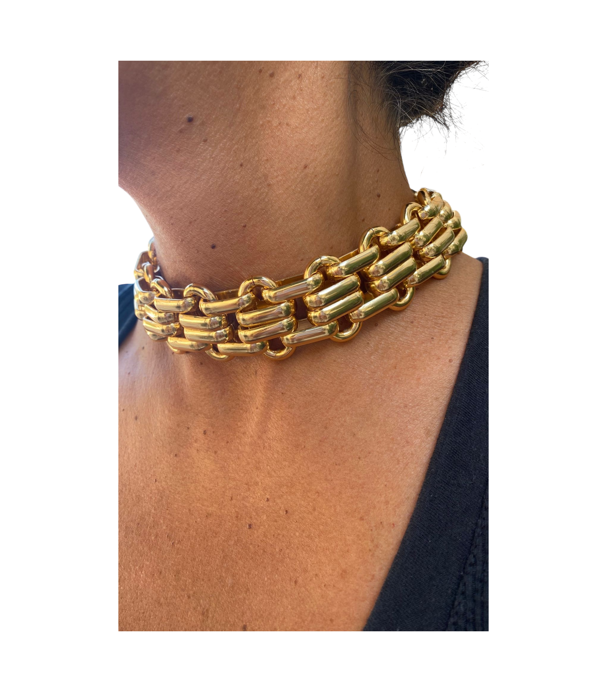 Alevá Bijoux Caterina Choker Halskette vergoldet
