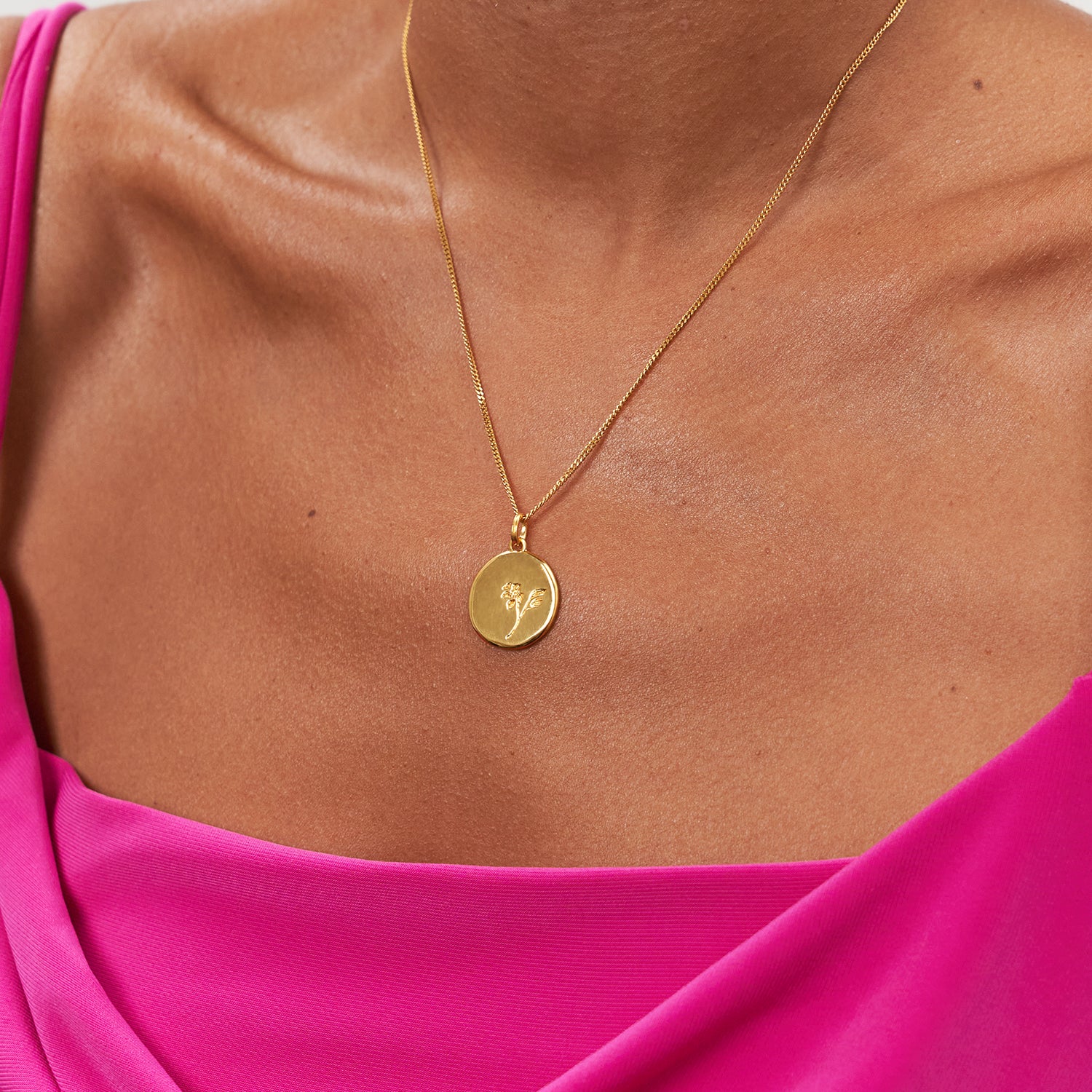 Stilnest Eden Lilly Anhänger 585 Gold Medaille