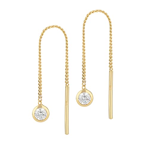 NKlaus Jewellery Ohrhänger 333 Gelbgold Herzen Kugel 36-40mm