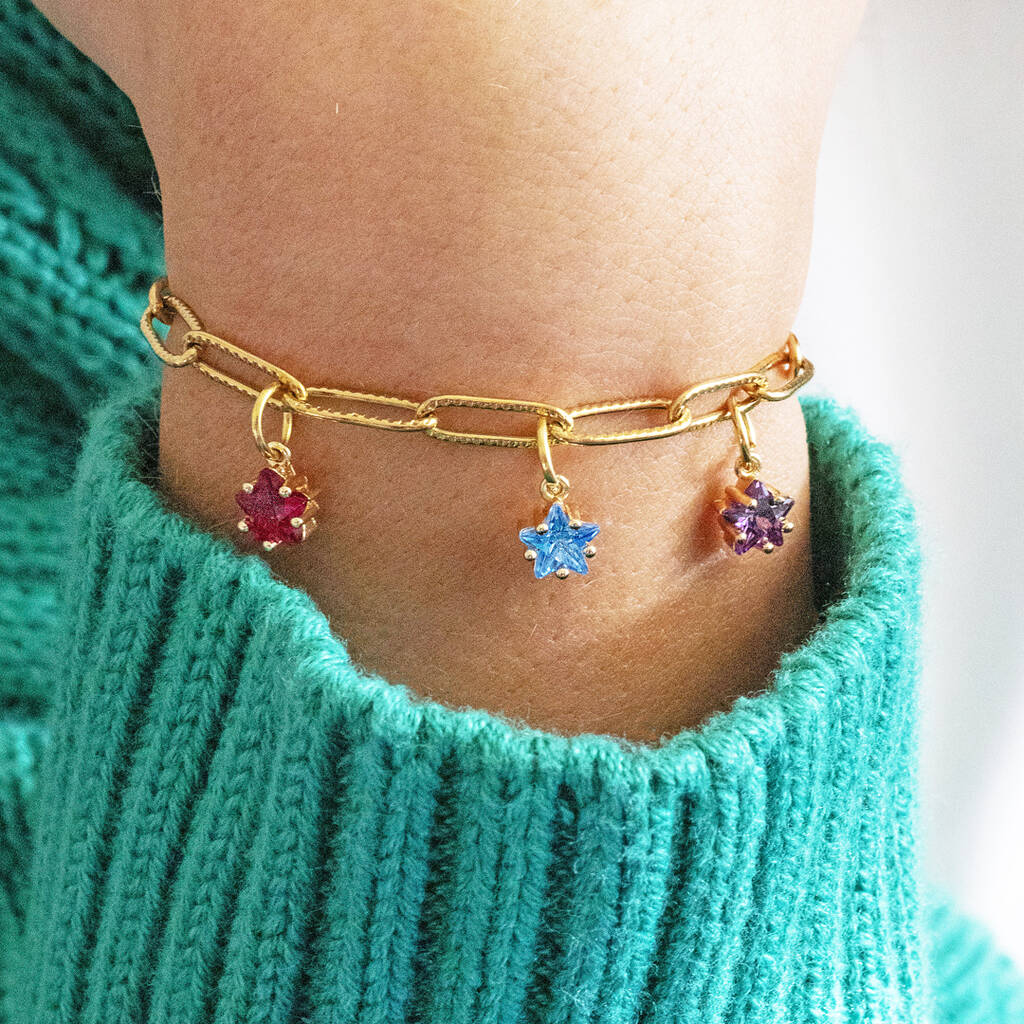 Joy by Corrine Smith Family Stars Armband Gold Geburtsstein