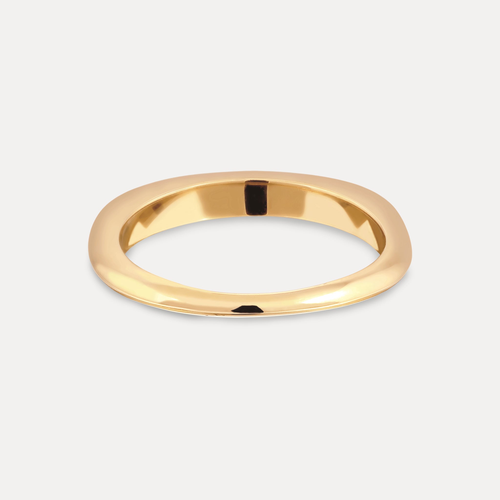 Stilnest Contour Ring 24k Gold Vermeil Gr 52 Stapelring