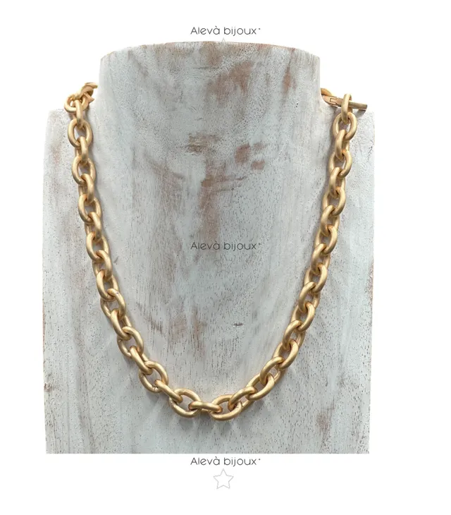 Alevá Bijoux Nisida Slim Halskette Gold schmal