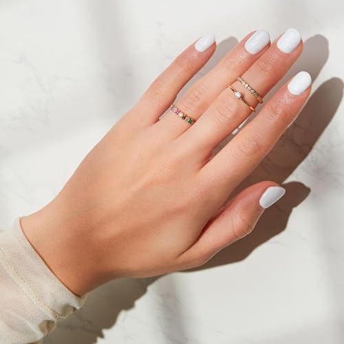 JEWLIX Ring 925er Silber vergoldet Zirkonia bunt 56mm
