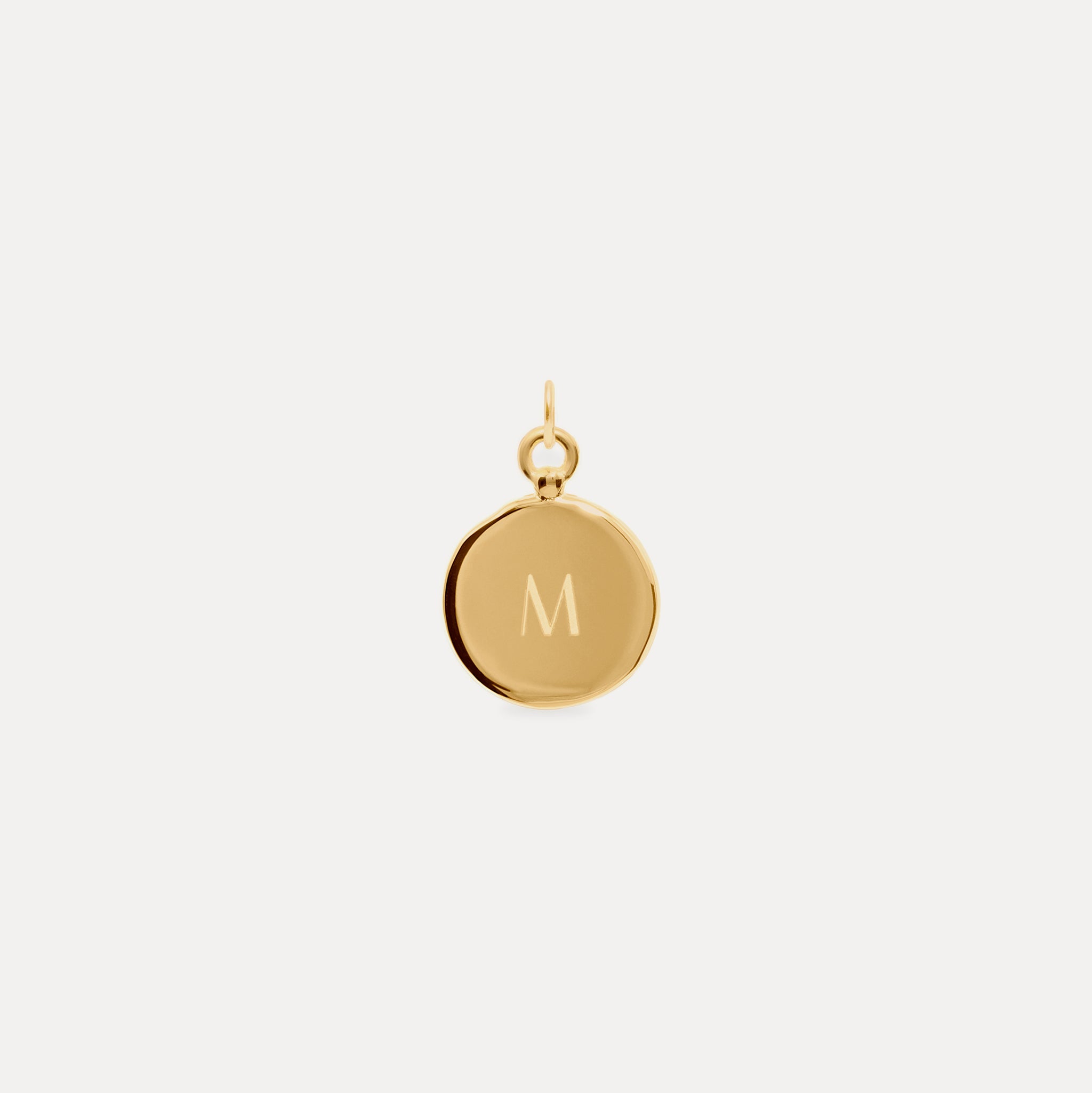 Stilnest Fluid Medallion Anhänger Hochglanz Gold Vermeil