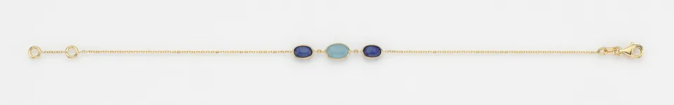 Eugen Rühle Armbänder 37.4900 Aquamarin Saphir Armband 585 Gelbgold