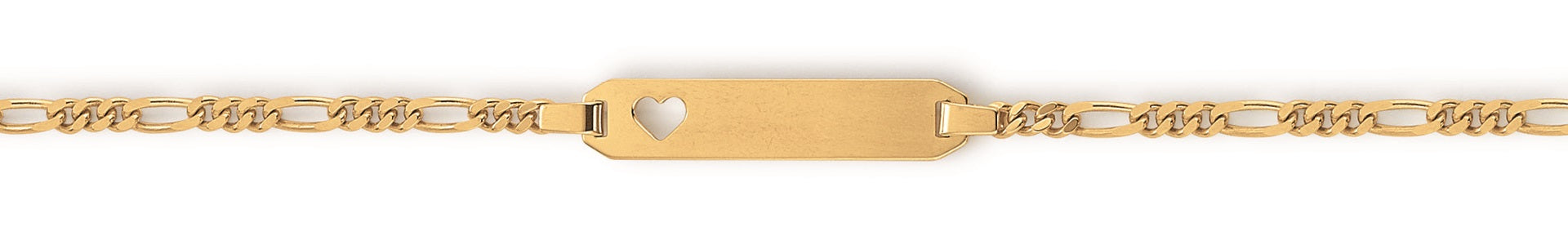 Eugen Rühle ID-Band Figaropanzerkette Armband Gelbgold