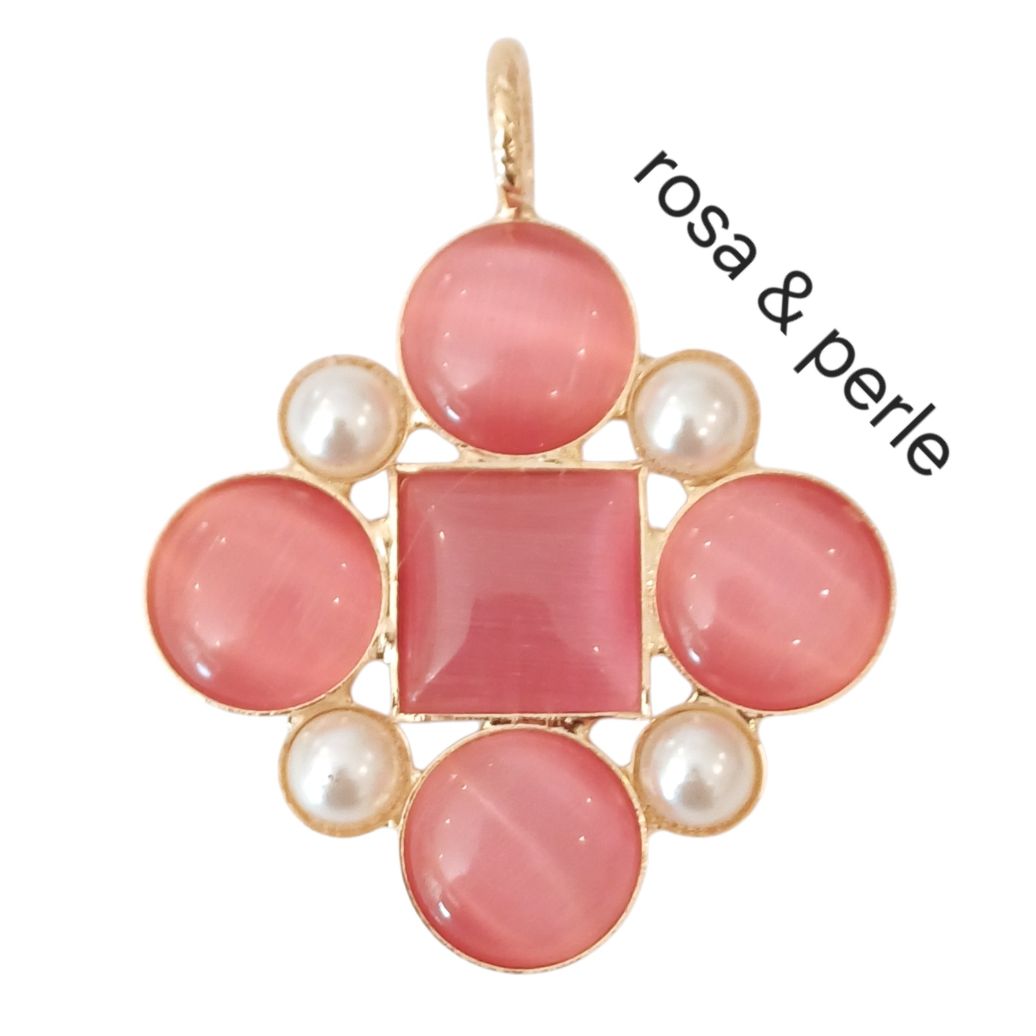 Alevá Bijoux Ramona Anhänger Gold 3,8 cm