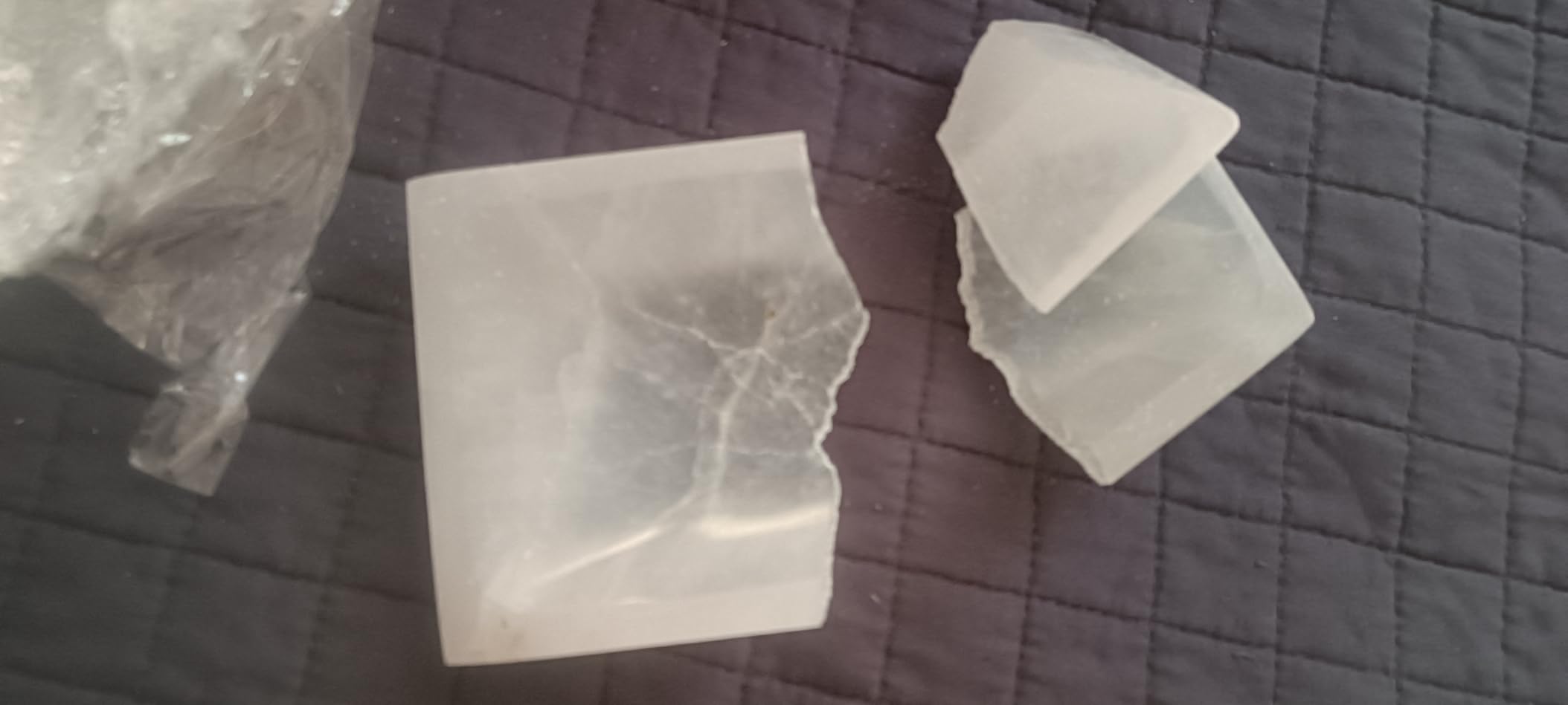 NKlaus Healing Crystals Selenit Schale 15x10 cm rechteckig
