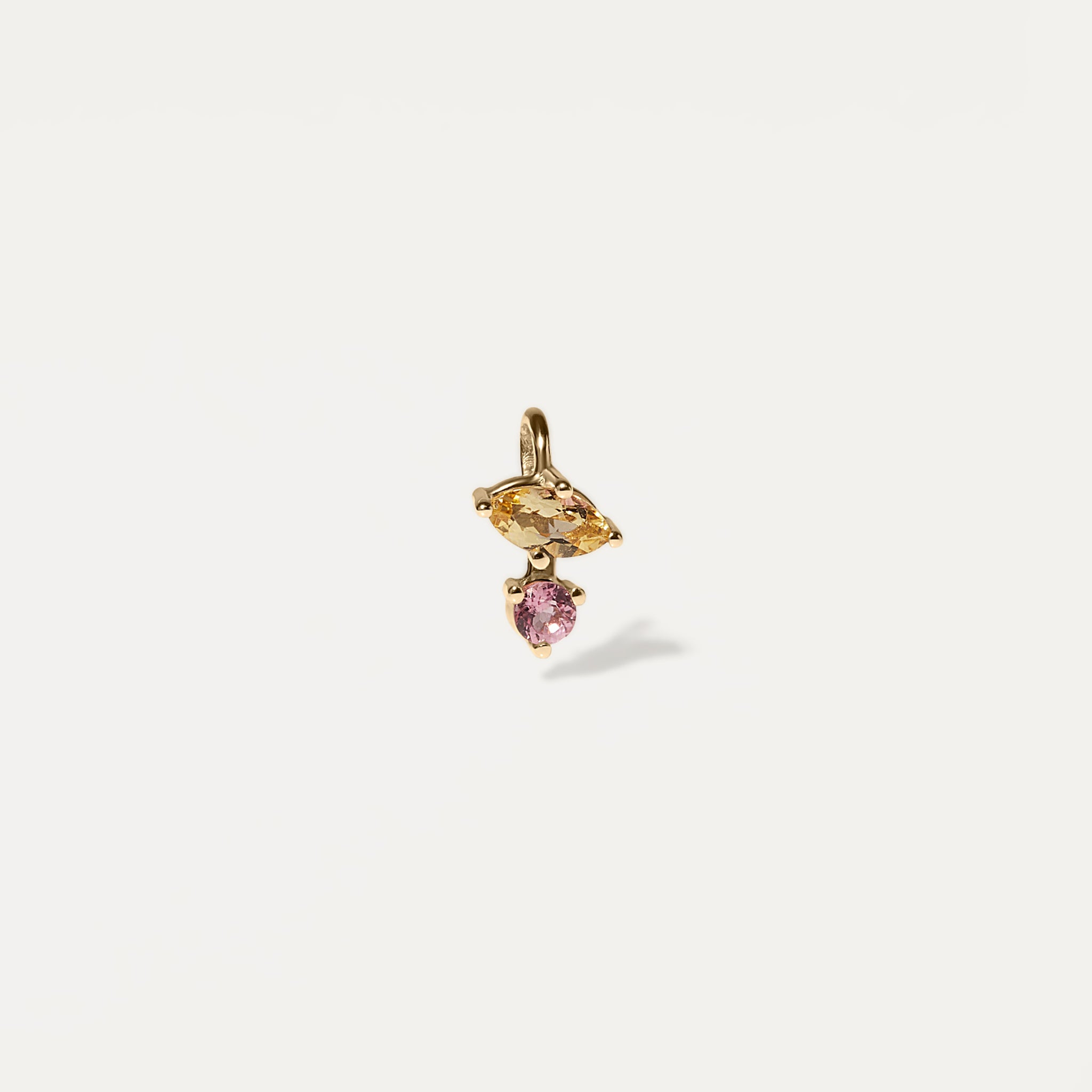 Stilnest Joy Kette Citrin Rosa Turmalin 585 Gold