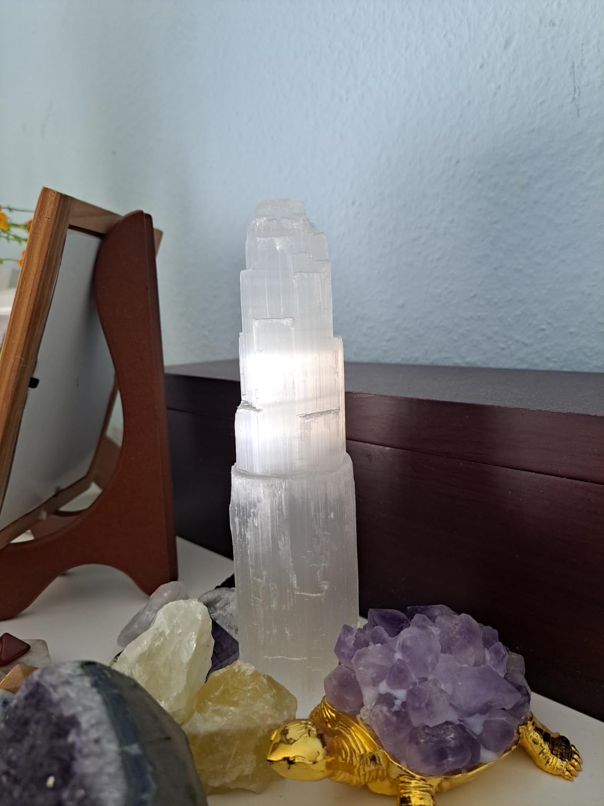 NKlaus Healing Crystals Selenit Turm 20cm