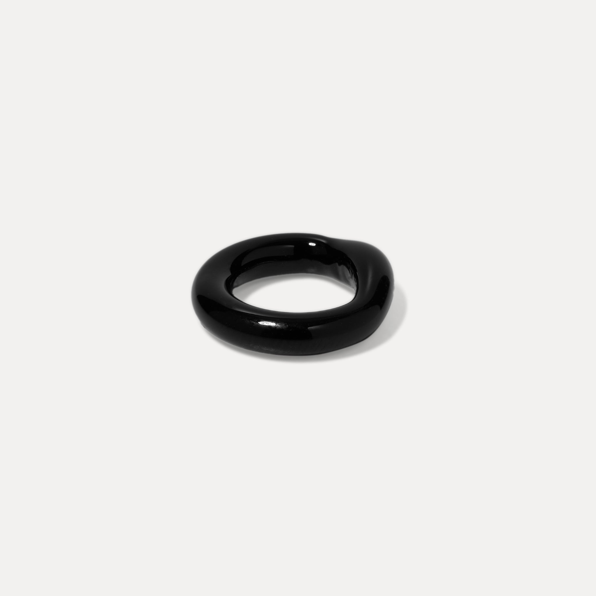 Stilnest Anello Murano Glas Anhänger Schwarz Single