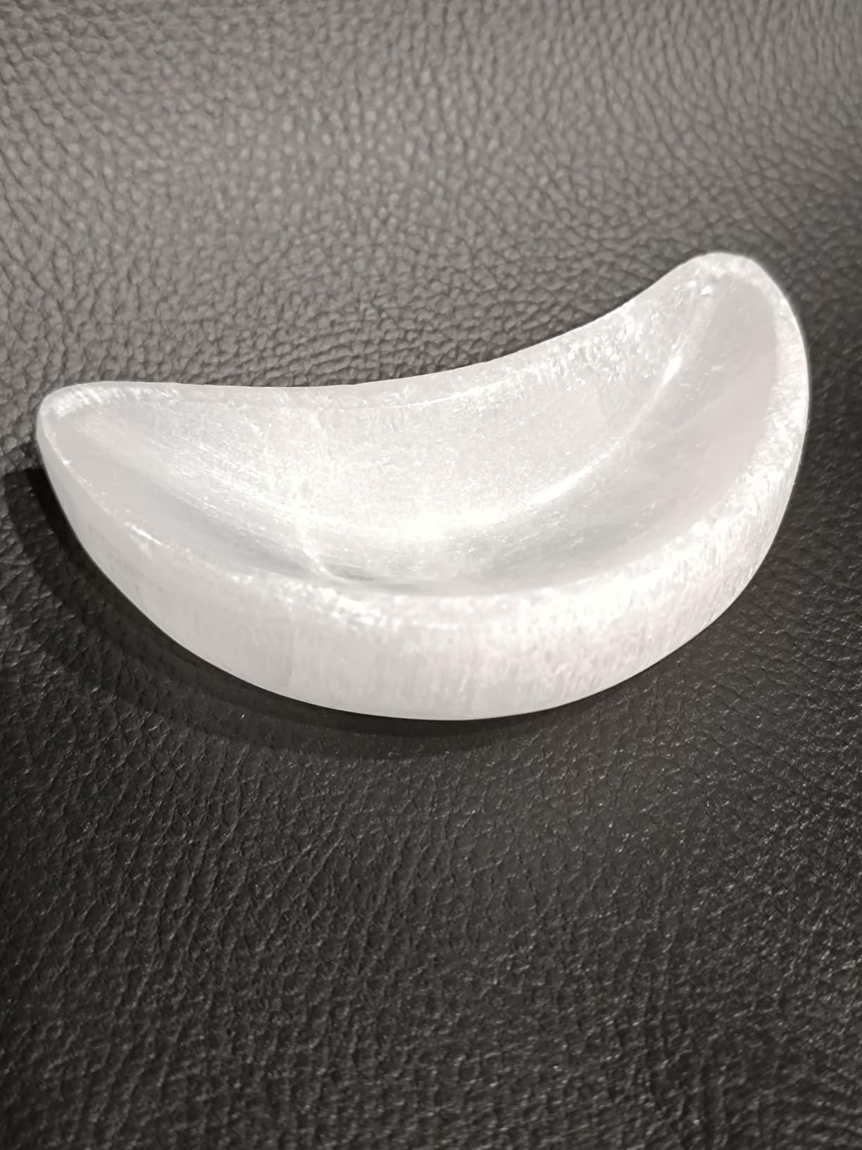 NKlaus Healing Crystals Selenit Mond-Schale 10cm Aufladung