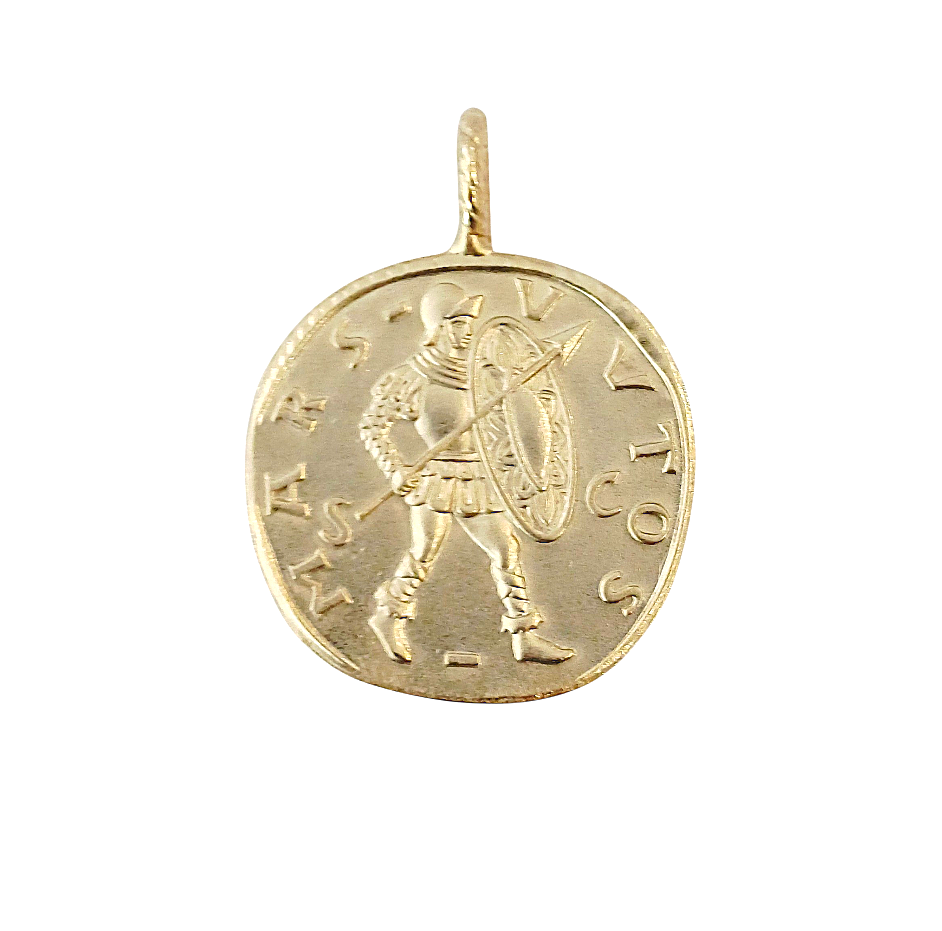 Alevá Bijoux Moneta Alexander Münz-Anhänger 18 Karat