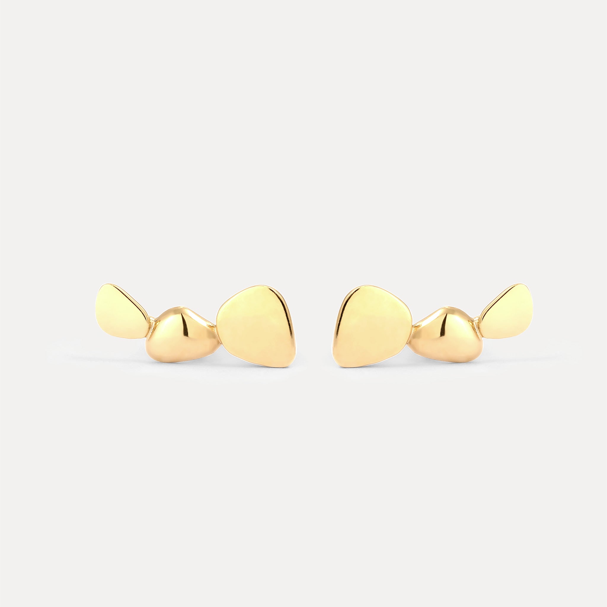 Stilnest Canyon Ear Climbers Ohrringe Gold Vermeil