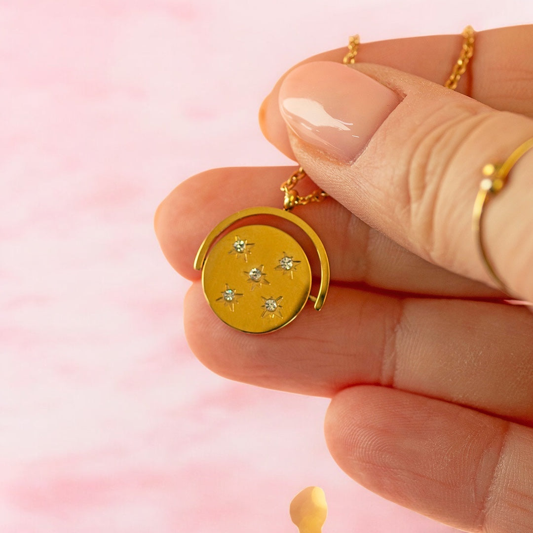 Joy by Corrine Smith Spinner Halskette Gold Sterne