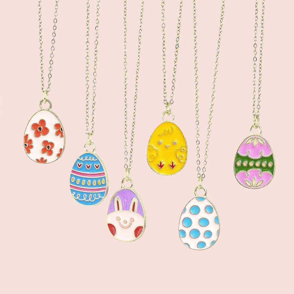 Joy by Corrine Smith Easter Egg Halskette Gold Emaille