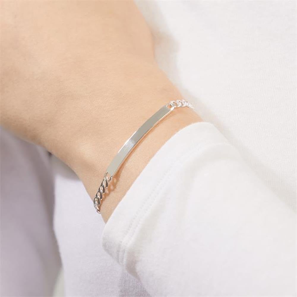 JEWLIX ID-Armband 925 Silber 4,5 mm Gravur ID0045 Armband