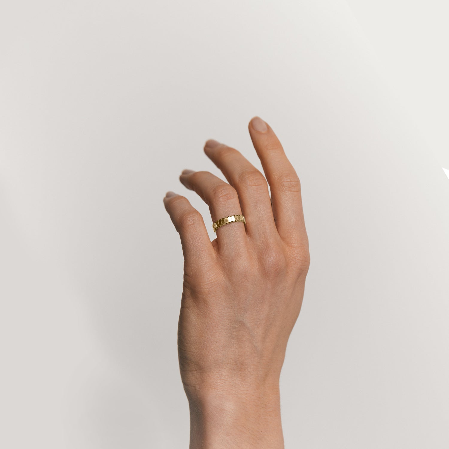 Stilnest Scale Fair Band Ring 585 Fairtrade-Gold Gr.52