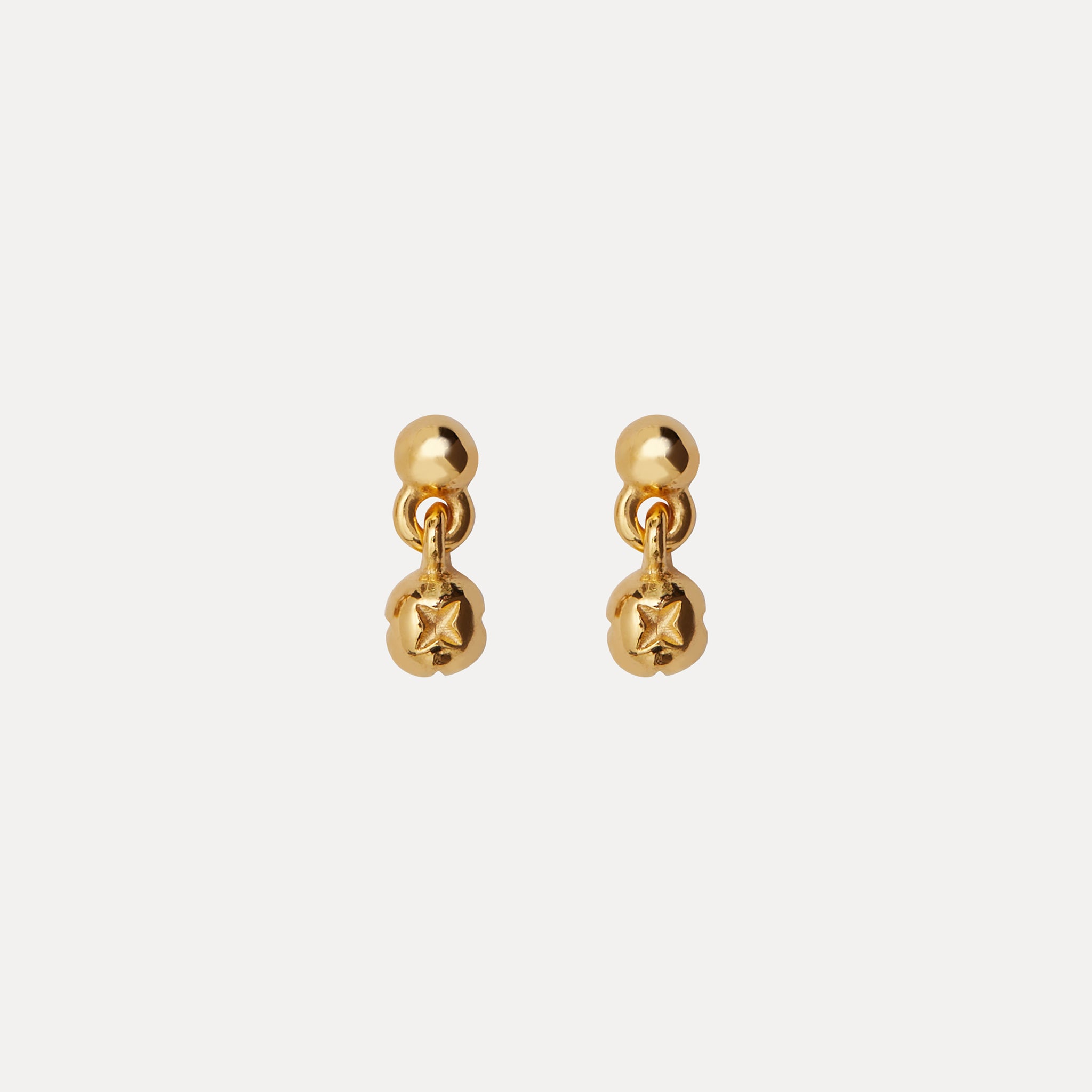 Stilnest Babe Ohrhänger Gold Vermeil Ohrringe 925 Silber