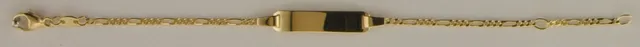 Eugen Rühle Armbänder ID-Band Figaropanzer Armband 750 Gelbgold