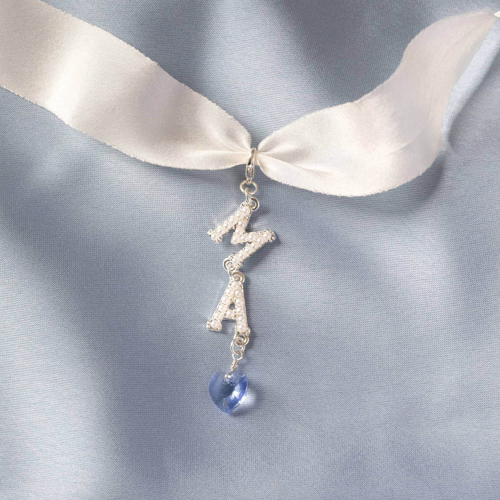 Joy by Corrine Smith Something Blue Braut Charm Perle Herz