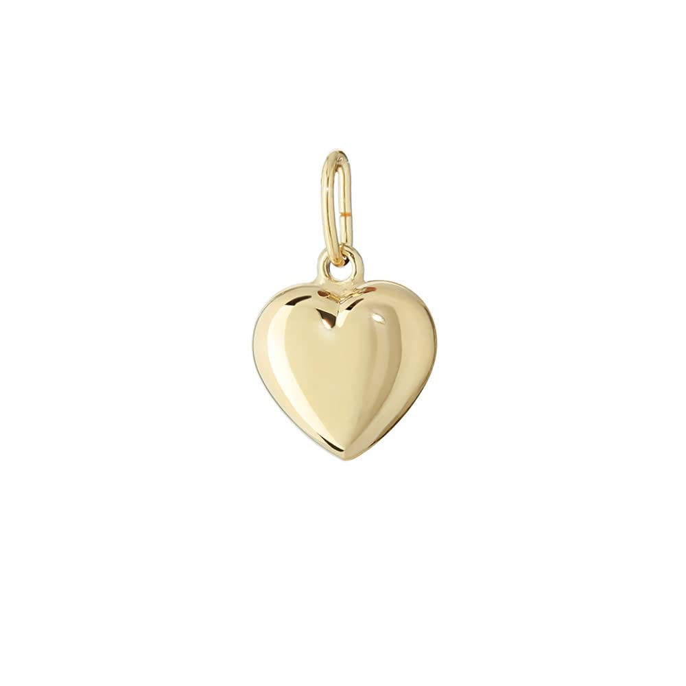 NKlaus Jewellery Herz Kettenanhänger Gold 750 6,5mm