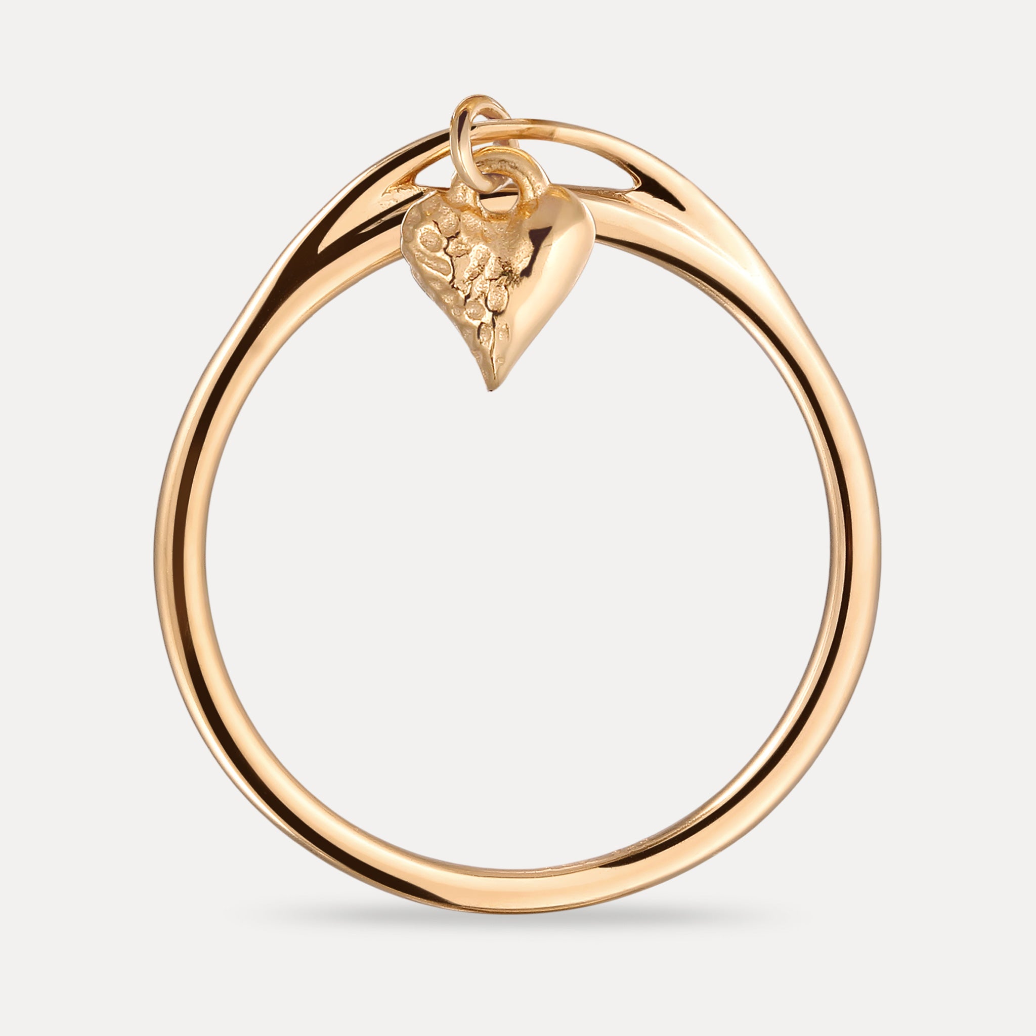 Stilnest Tiny Heart Ring 585 Gold Ring 14K Massivgold