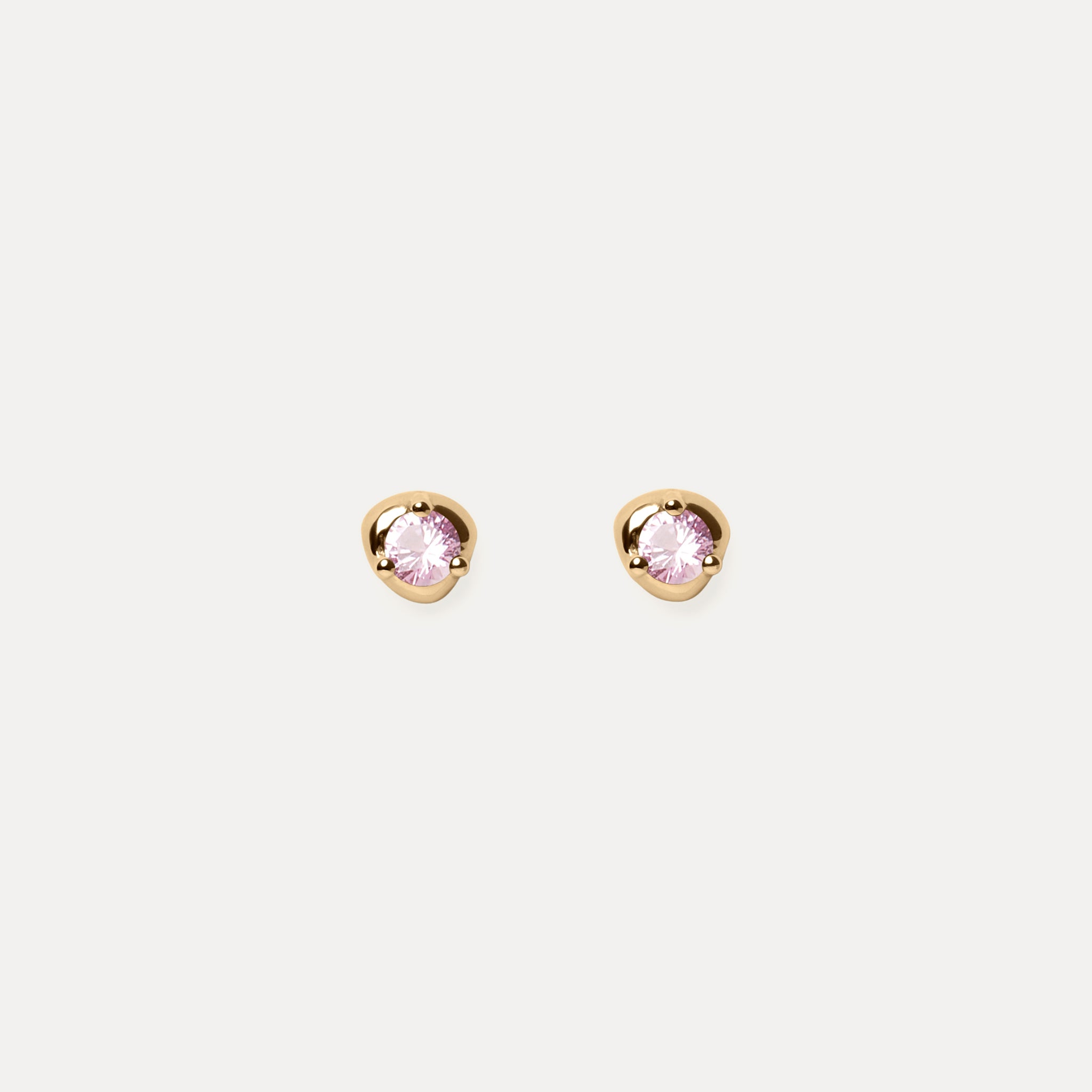 Stilnest Mini Birthstone Ohrstecker 585 Gold Geburtsstein