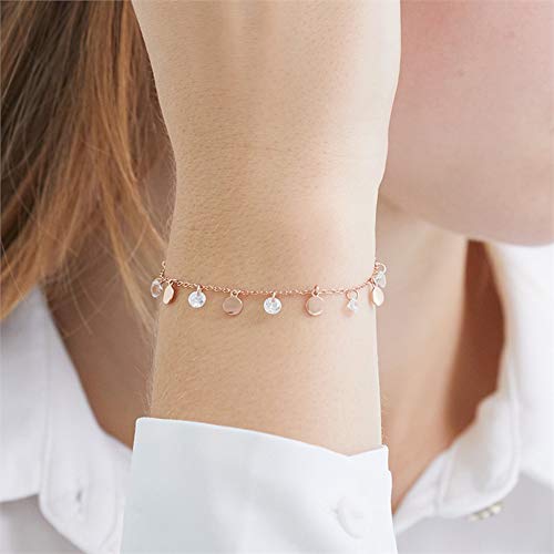 JEWLIX ID-Armbänder Armband 925 Silber Zirkonia Rosé