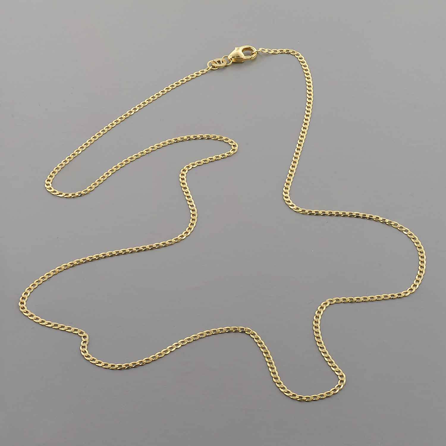 trendor Panzerkette 35683 Gold 333 Collierkette 50 cm 1,6 mm