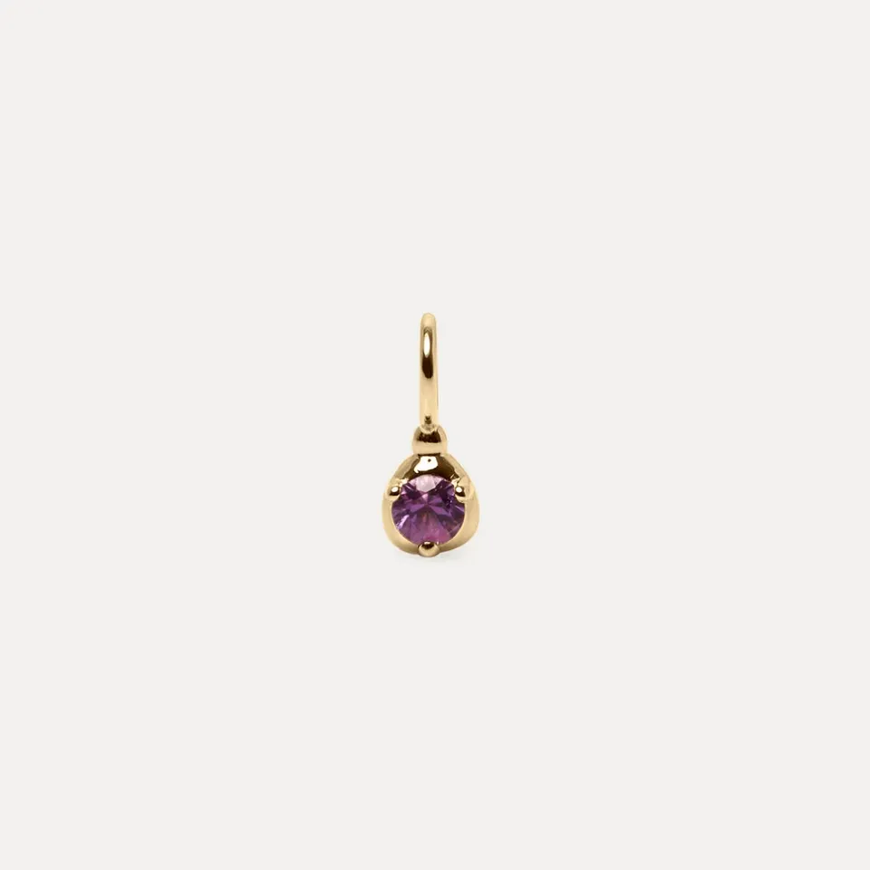 Stilnest Mini Birthstone Anhänger 585 Gold Januar Granat