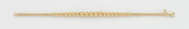 Eugen Rühle Kugelarmband 37.8100 Armband Gold 585 2,5-6mm Verlauf