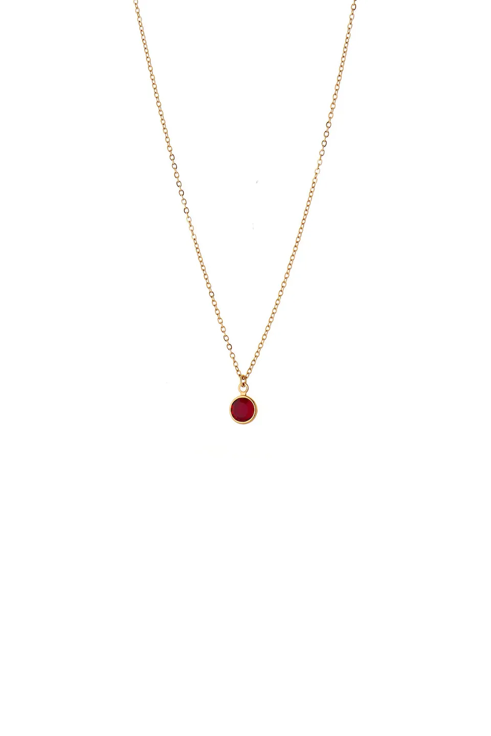 Joy by Corrine Smith July Birthstone Halskette Gold Rubin