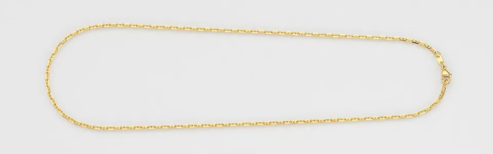 Eugen Rühle Stegankerkette 2,2mm Halskette 585 Gelbgold