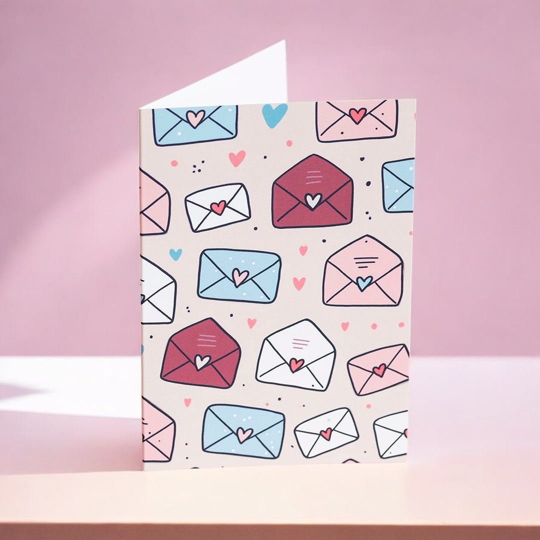 Joy by Corrine Smith Love Letters Karte A6 Herzumschläge
