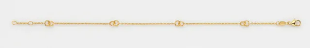 Eugen Rühle Armbänder 20.1453 Armband Gold Ankerkette 4x Öse