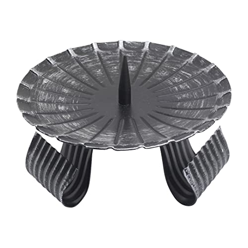 NKlaus CANDLE HOLDER Dreifußleuchter Eisen schwarz 12cm