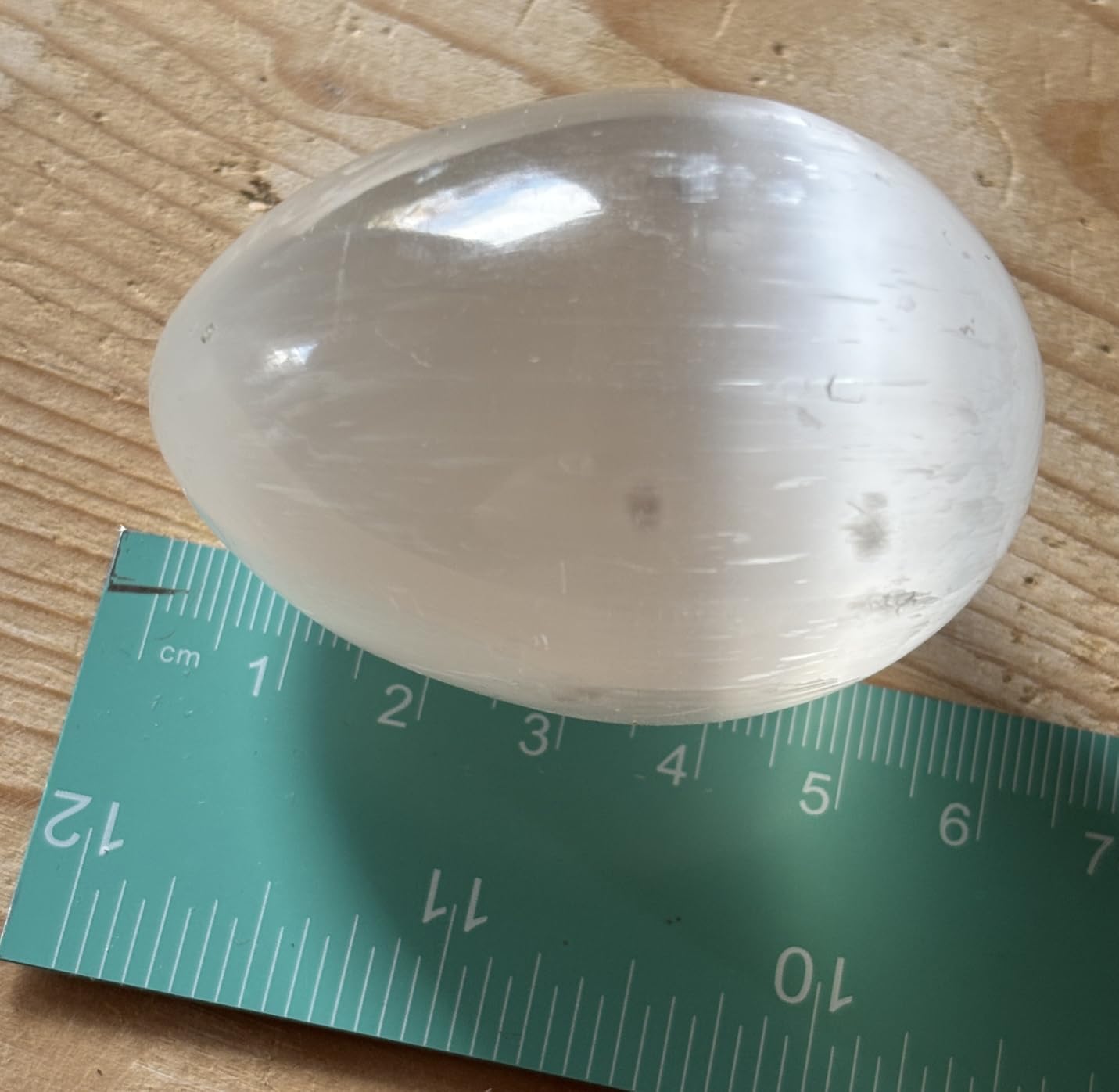 NKlaus Healing Crystals Selenit-Ei 7x5cm Handschmeichler