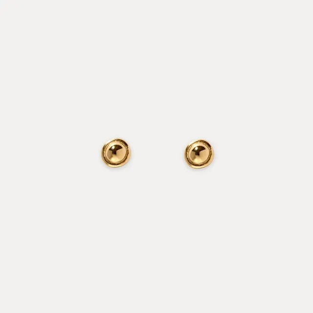 Stilnest Fluid Ohrstecker Ohrringe Gold 4,8mm