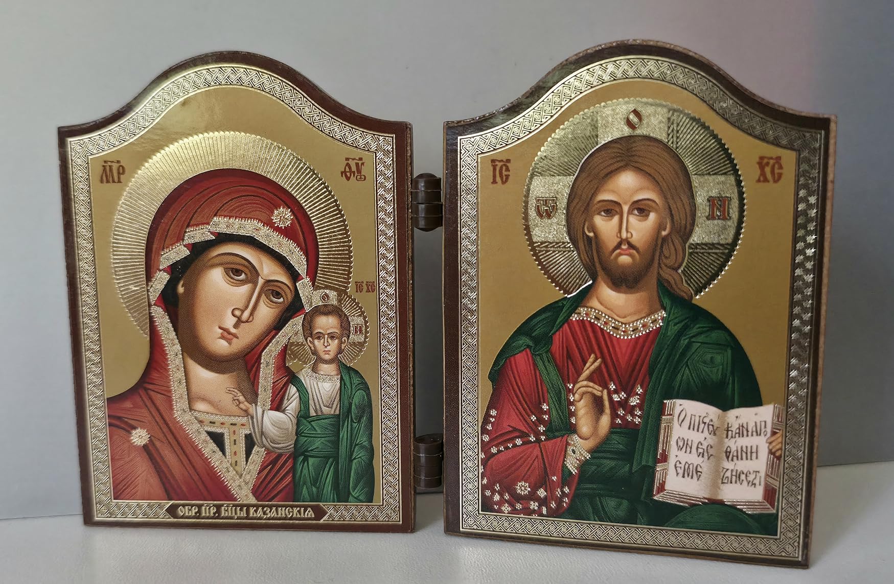 NKlaus Religious Icons GM von Kazan Diptychon 12,5 cm