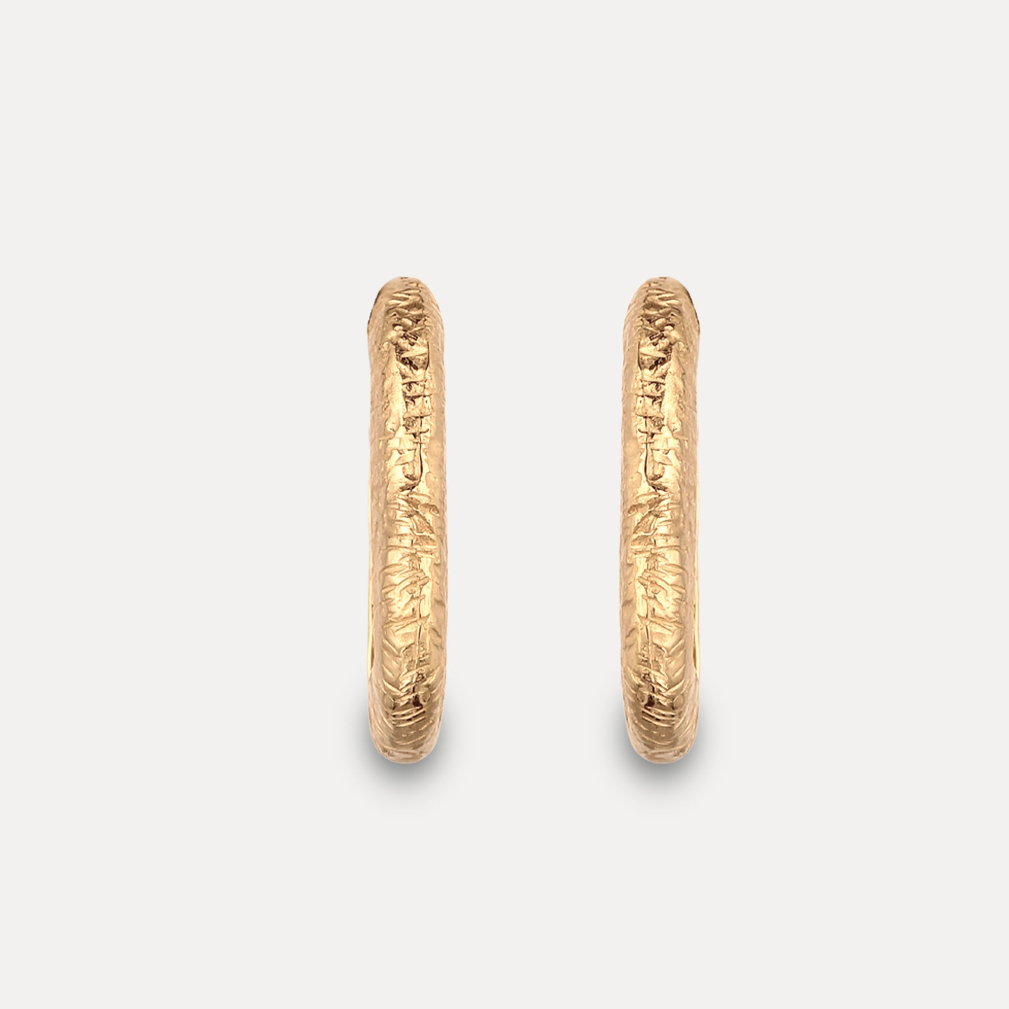 Stilnest Contour Creolen Ohrringe Gold Vermeil Silber