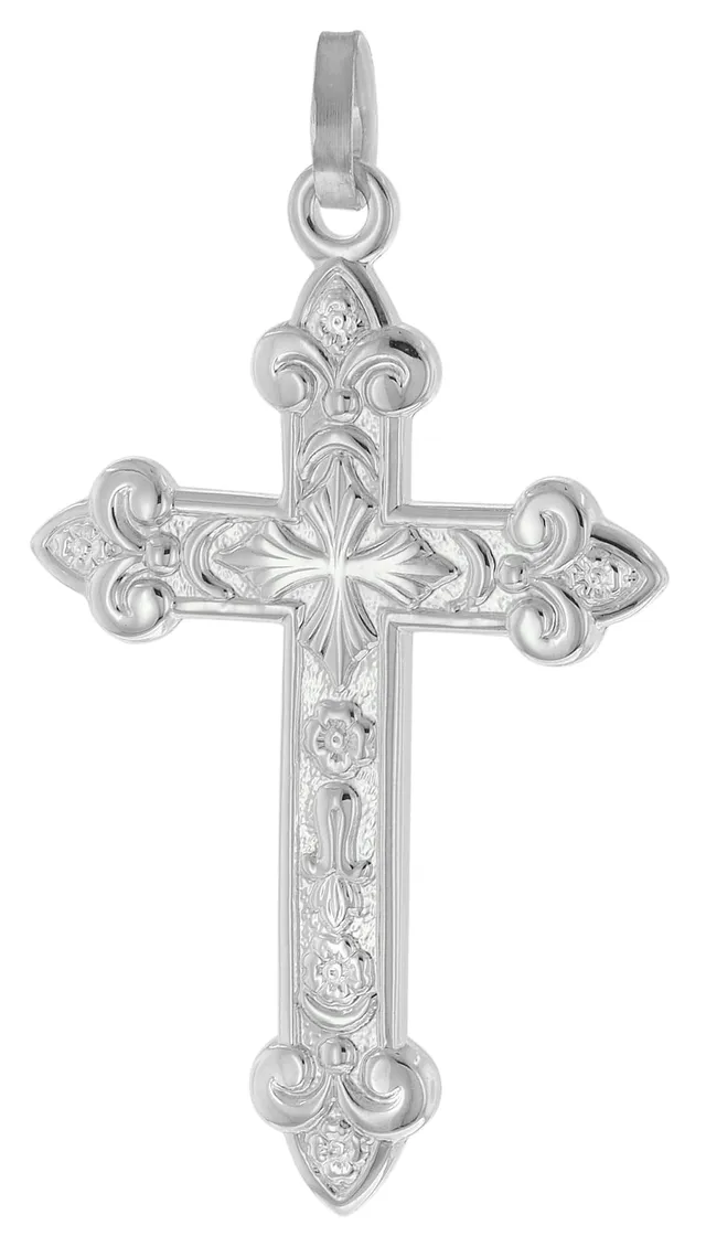 trendor Orthodoxes Kreuz 21646 Herren-Anhänger Silber 35 mm