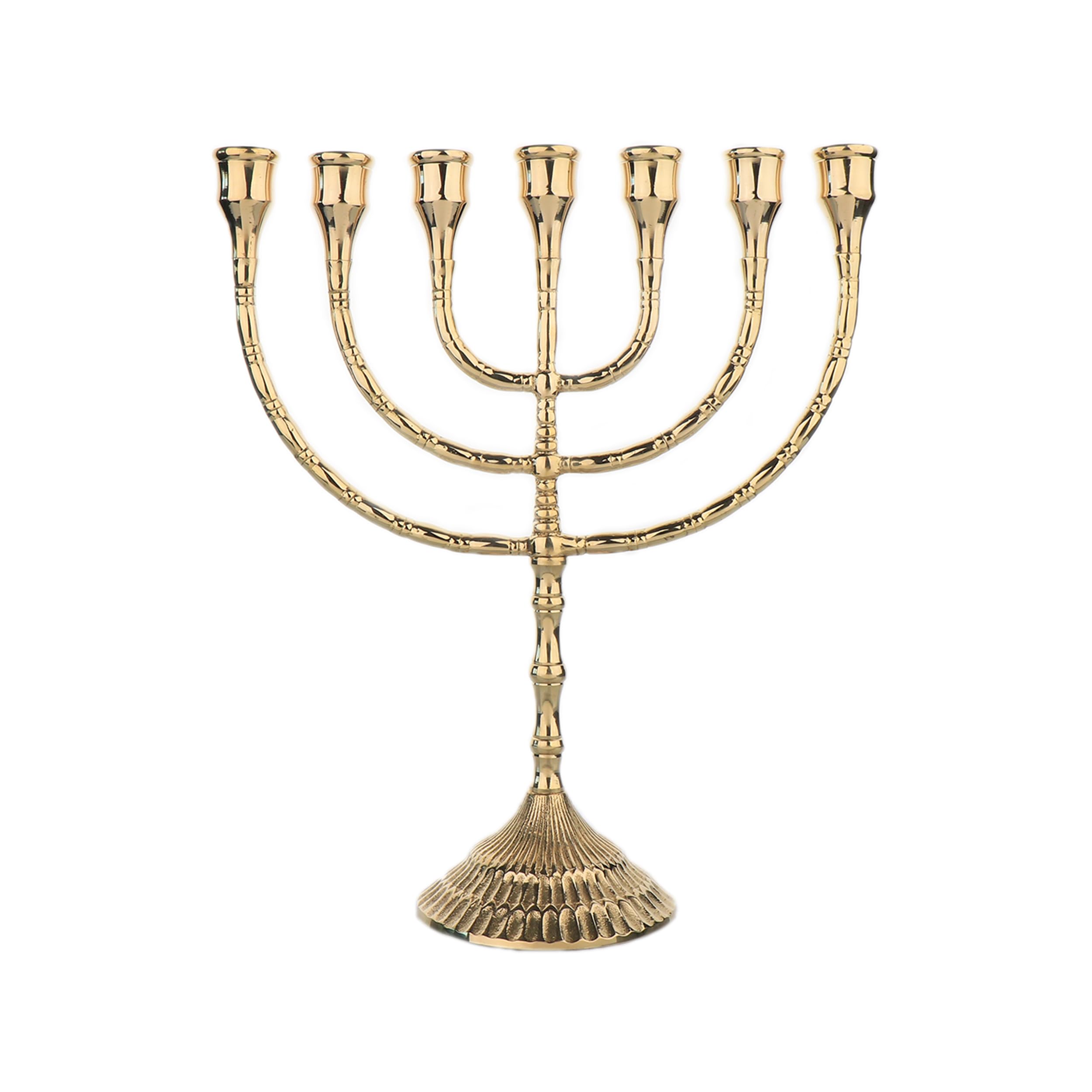 NKlaus Candle Holder 7-armig Kerzenleuchter Gold Messing 30 cm