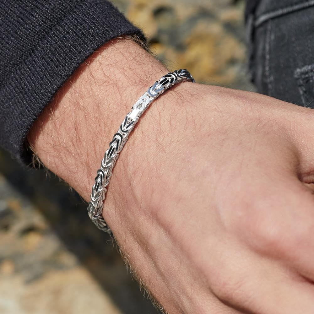 JEWLIX Königsarmbänder Silberarmband 925 4,5 mm KA0045