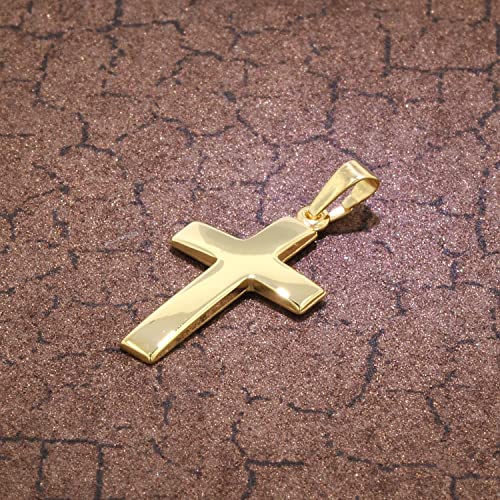 trendor Anhänger Kreuz 08610 Gold 585 21 mm