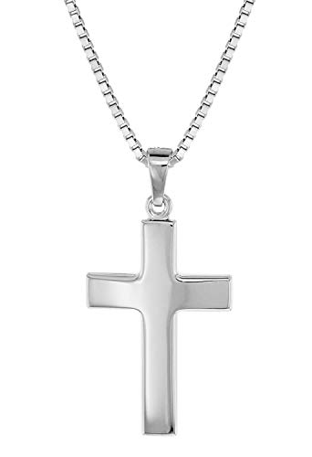 trendor Kreuz Halskette Herren Silber 925 50cm 27mm