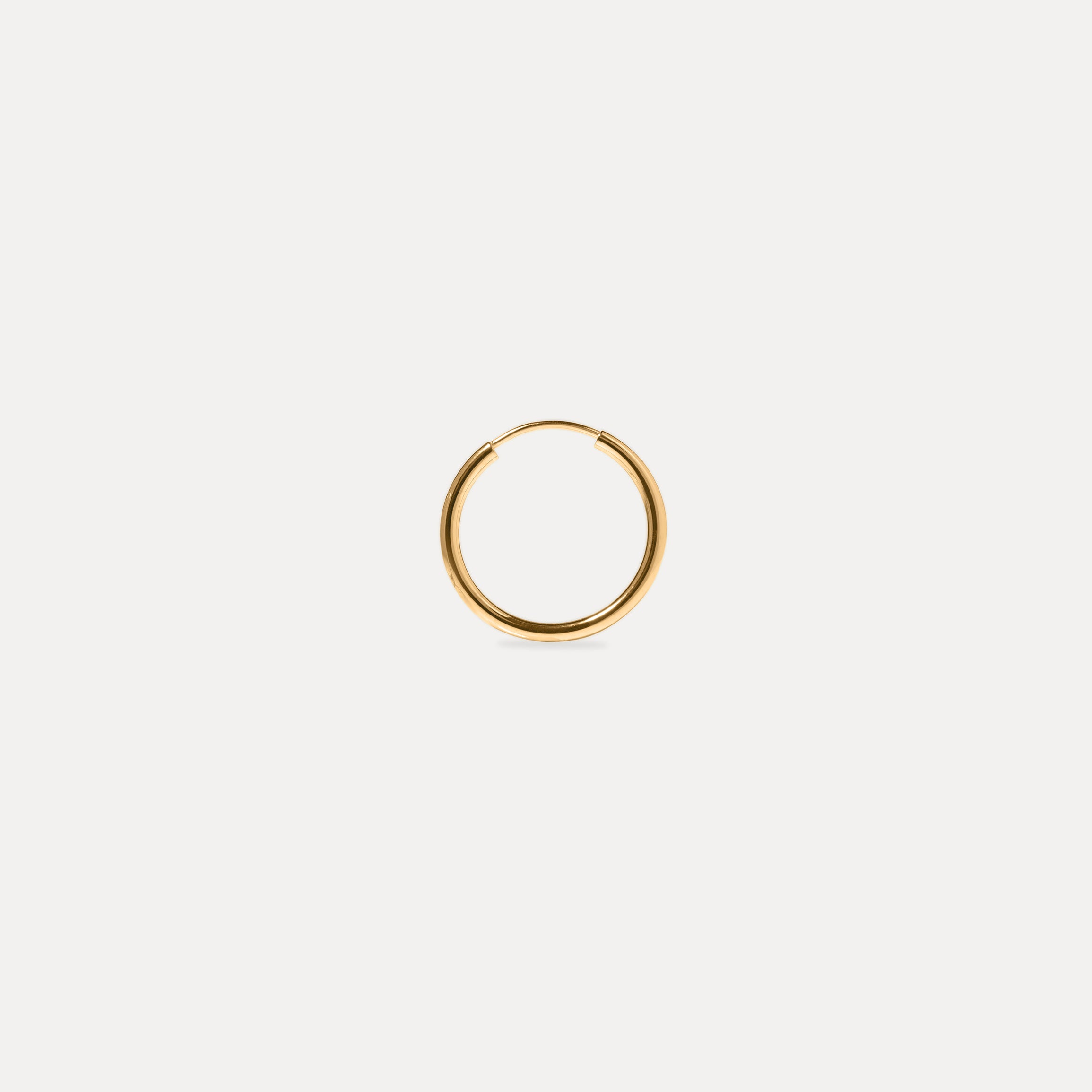 Stilnest Basic Creolen Single 24k Gold Vermeil 20mm