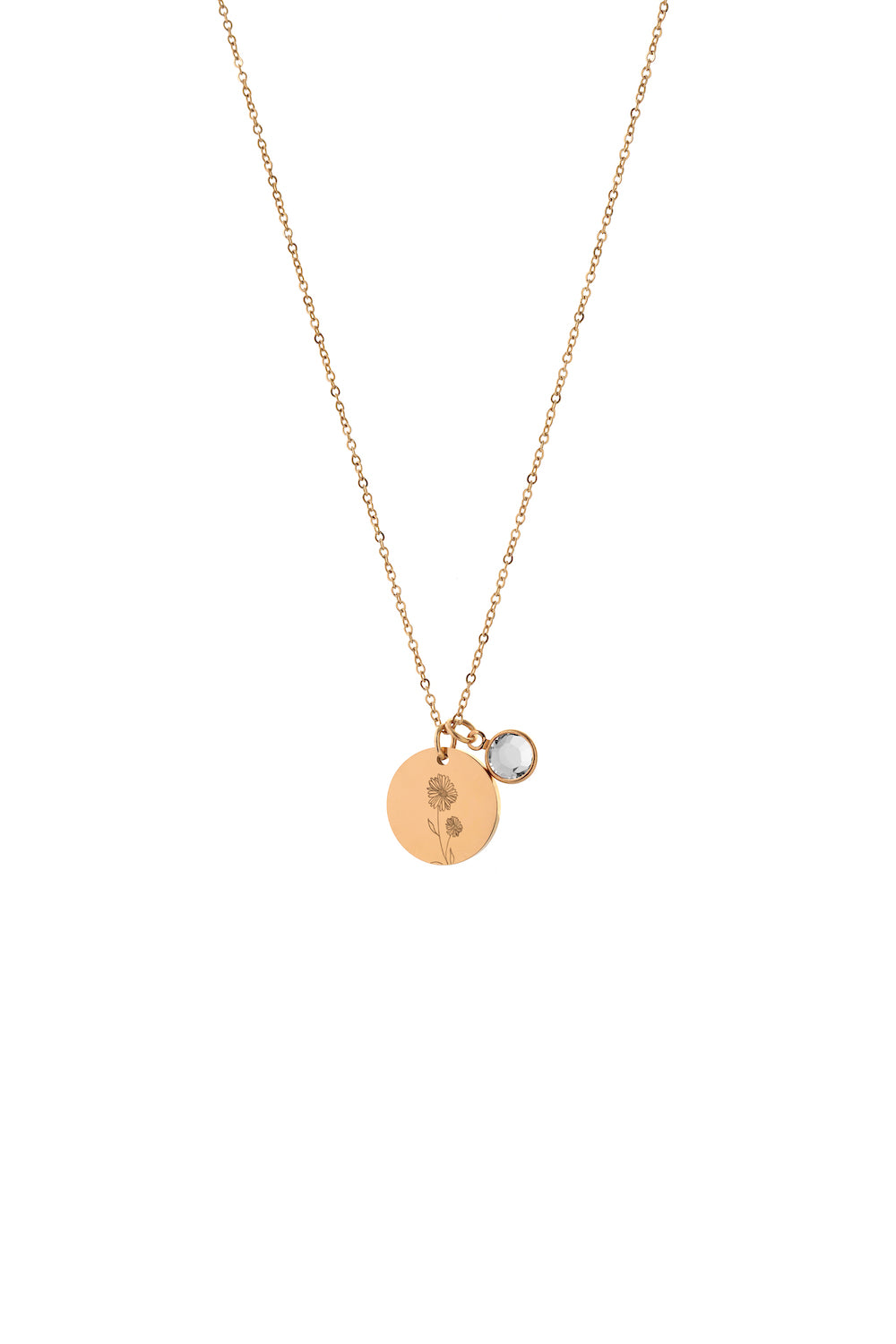 Joy by Corrine Smith April Daisy Halskette Gold Geburtsstein