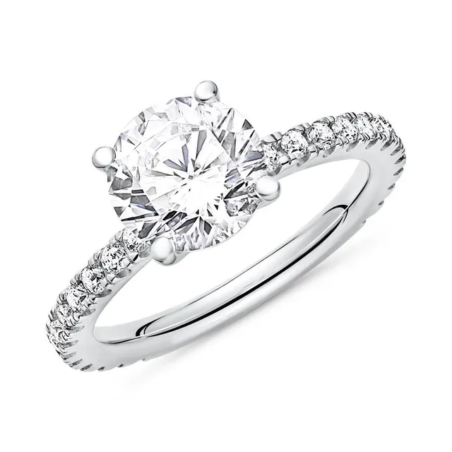 JEWLIX VR0040 Verlobungsring Silber 56mm Zirkonia