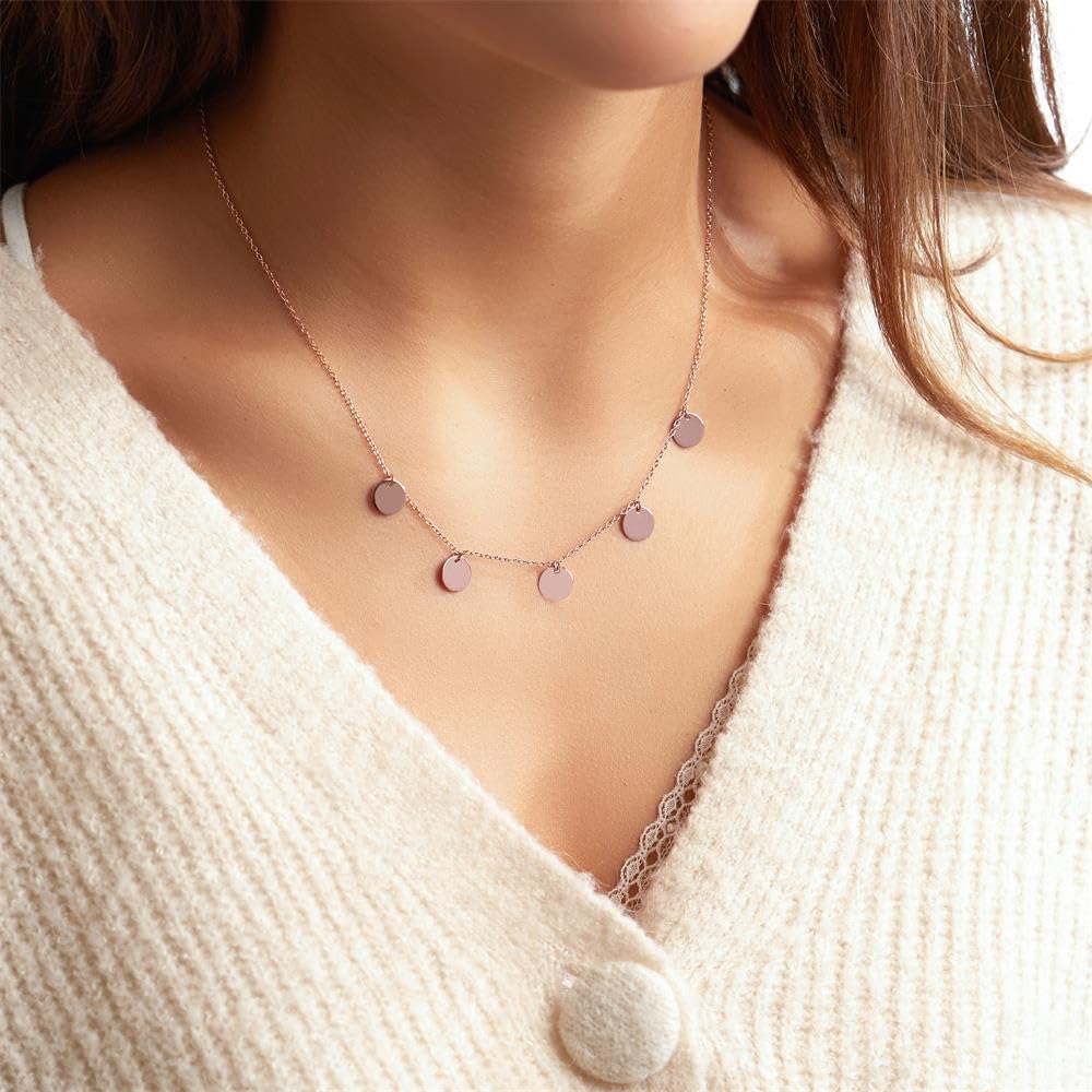 JEWLIX Ketten mit Anhänger Kette rosévergoldet 925er Silber Damen